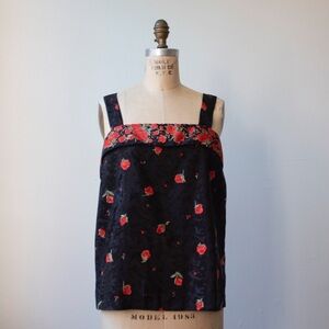 Vintage 80s Rose Print Camisole